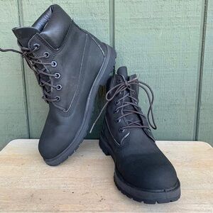 Womens Size 7M - Timberland Premium 6" Waterproof Leather Lug Combat Boots Black